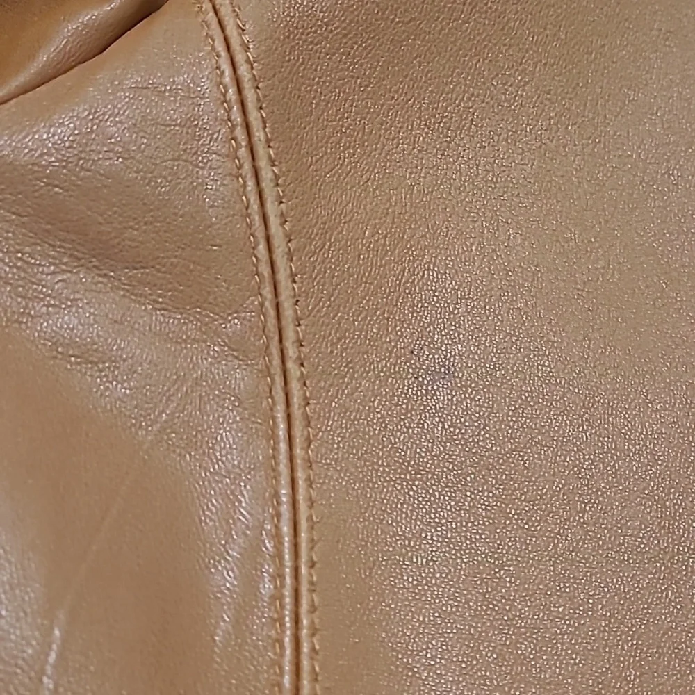 MICHAEL KORS CLASSIC BUTTERSCOTCH TAN LEATHER JACKET COAT - Picture 12 of 16